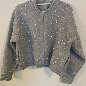 Nine West Gray Knit Sweater